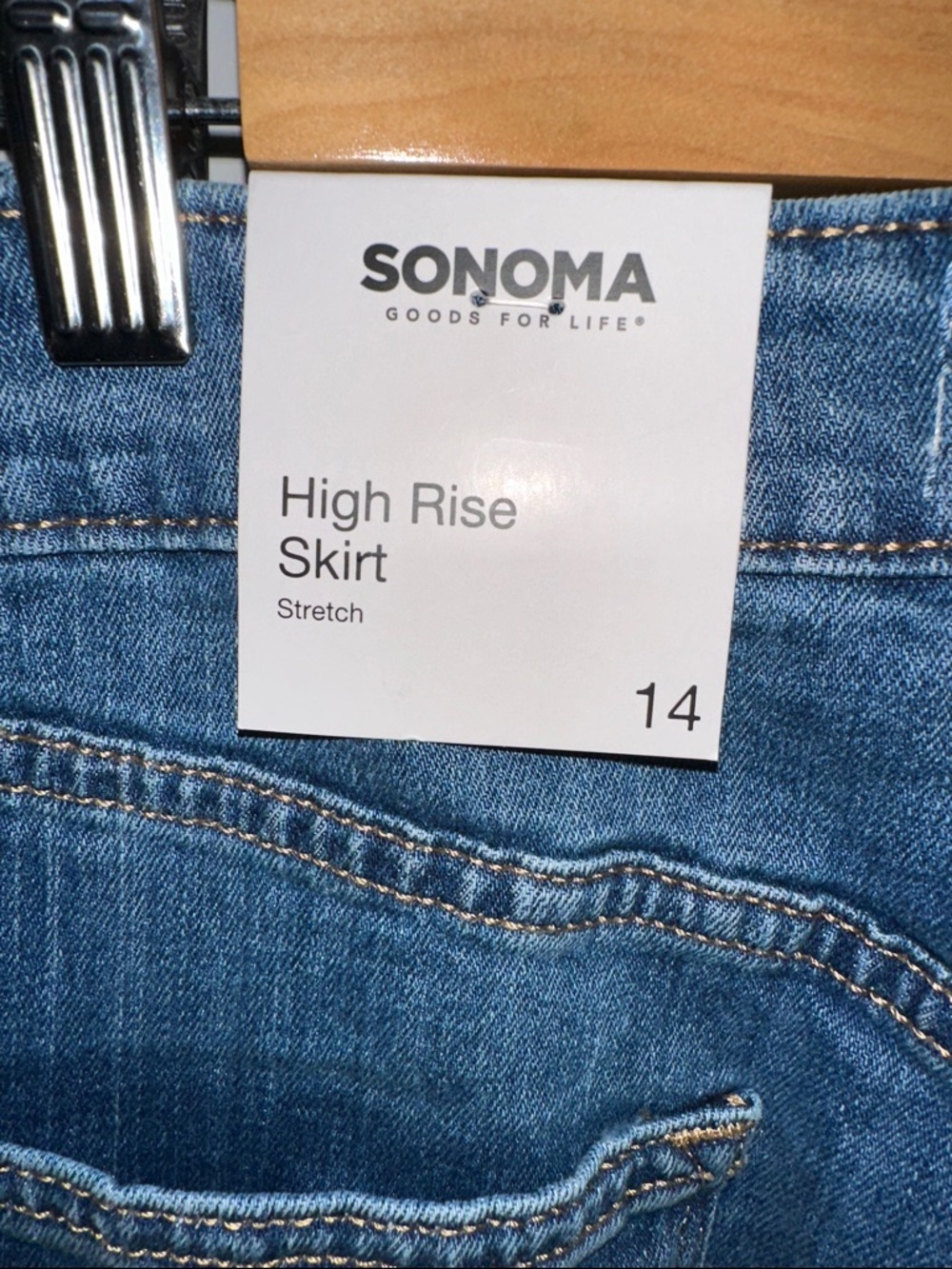 Sonoma Blue Denim Midi Skirt - Picture 9 of 12